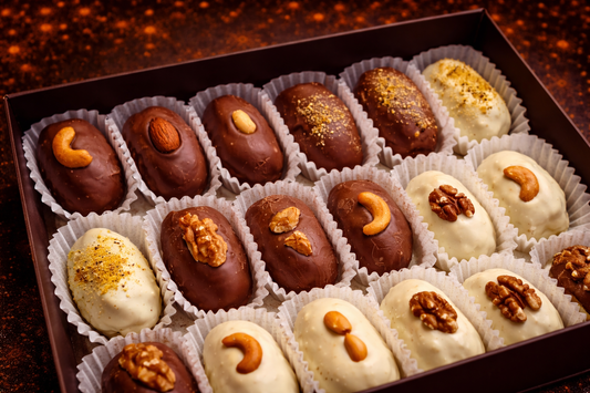 Luxury Chocolate Date Box – Handcrafted with Premium Nuts